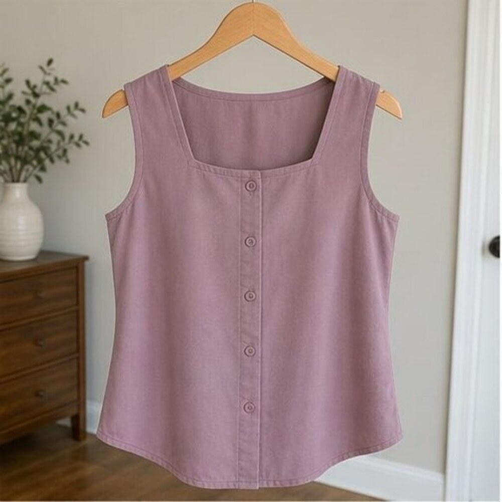 Mauve V Neck Top